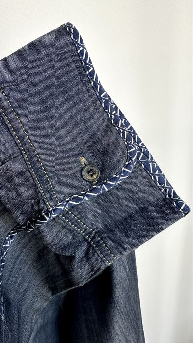 Мужская джинсовая куртка-рубашка ZILLI