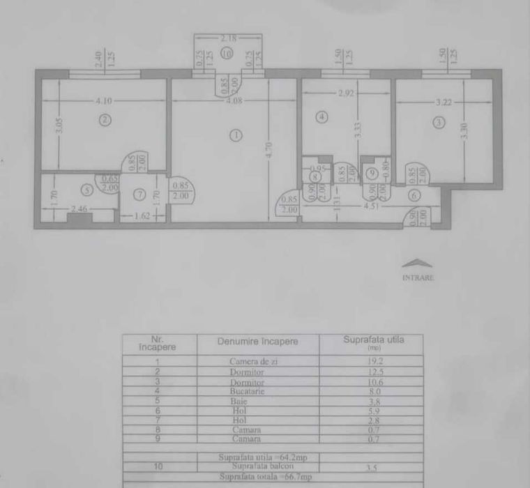 Apartament 3 camere,  de vânzare