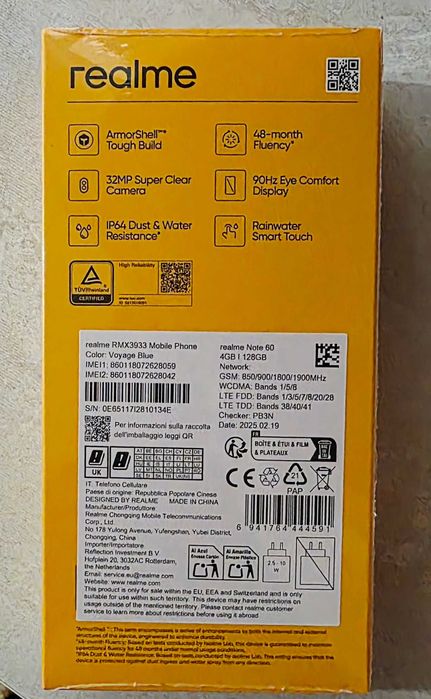 Realme Note 60 ЧИСТО НОВ не отварян