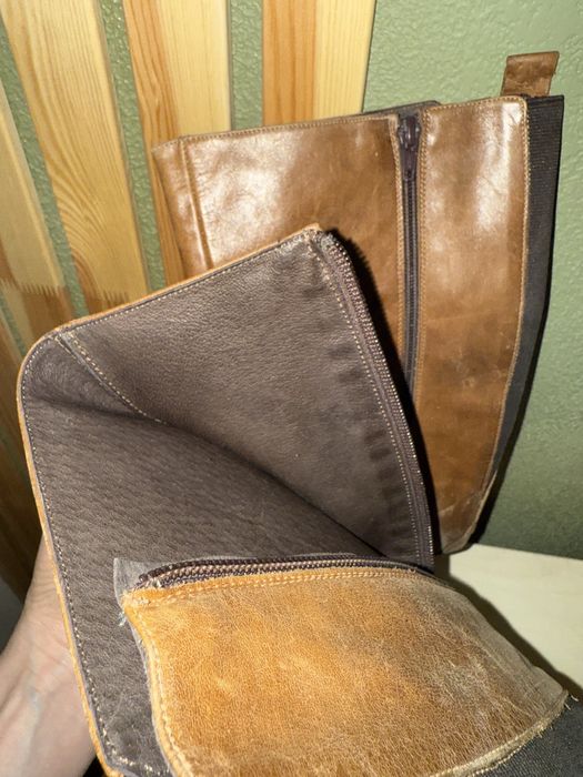 Кожаные сапоги. Италия.