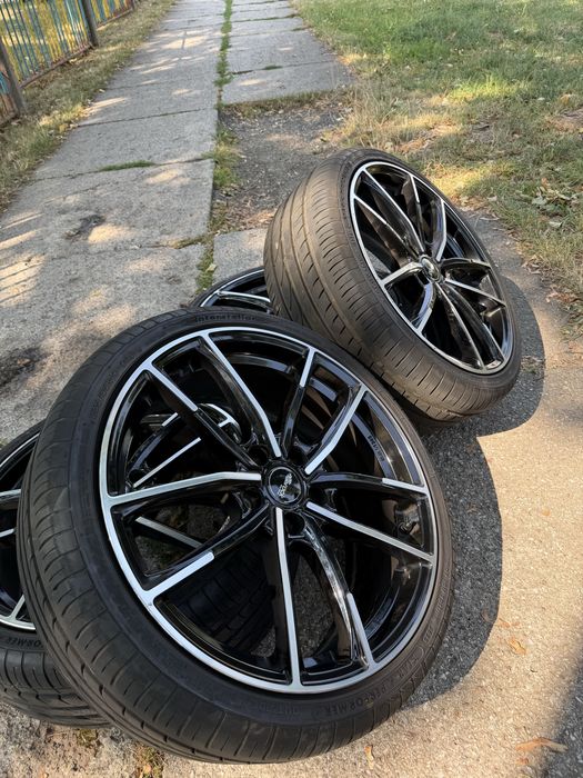 Jante Aliaj Brock B38 R19 5x112 + Anvelope Vară NOI 225/35 R19