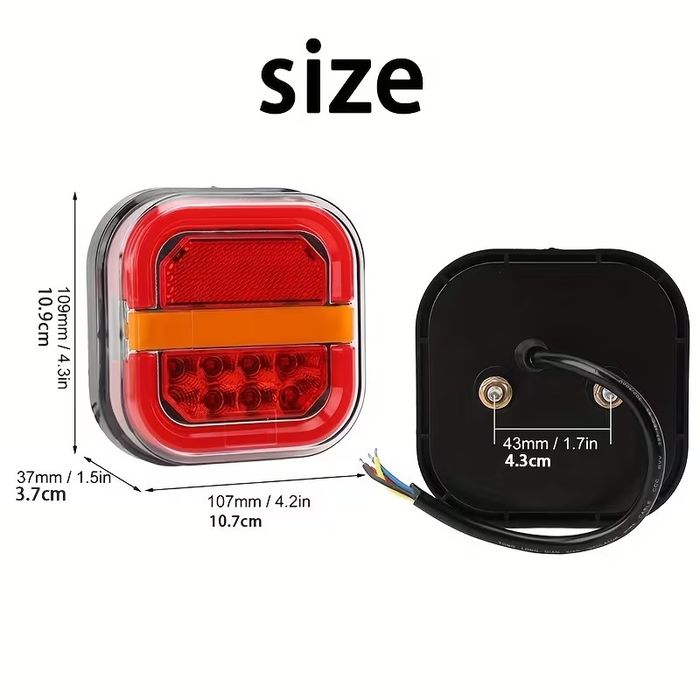 Stopuri Spate LED Premium cu Semnalizare Secvențială set 2 buc