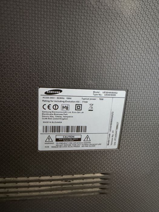 TV Samsung 3D curbat UE55H8080SQ