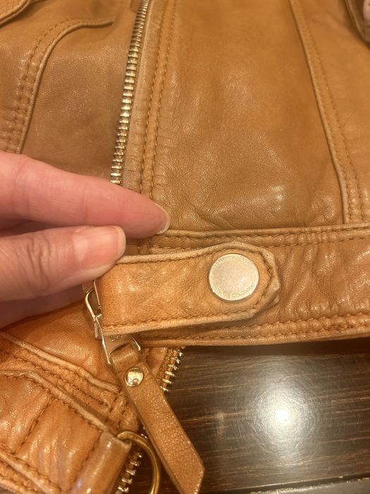 Кожаная куртка Massimo Dutti