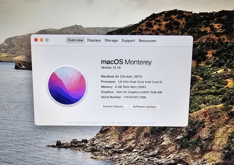 Лаптоп MacBook air 13-2017