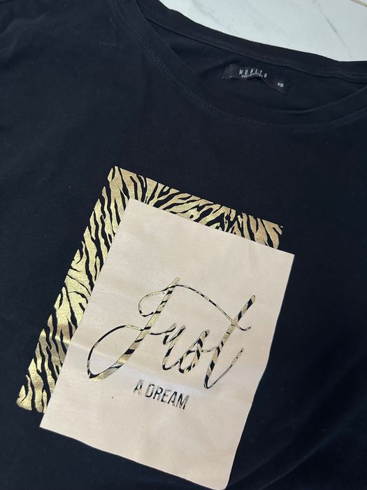 Черна тениска Mohito