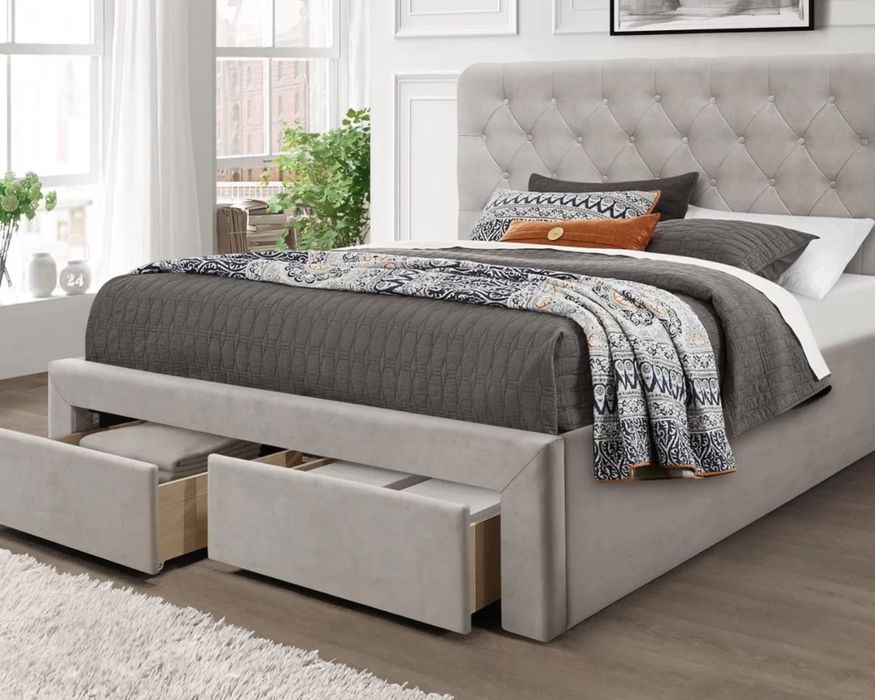 Тапицирано легло Marisol Бежово