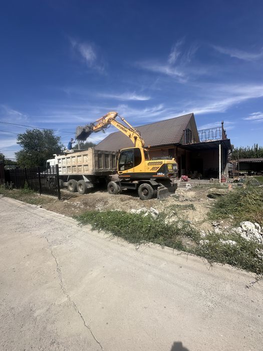 Демонтаж фундамента и домов