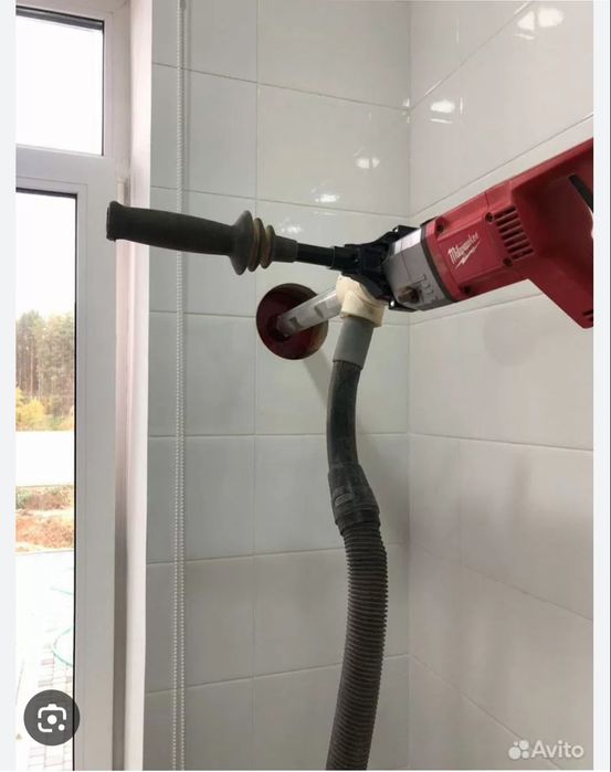 Сухое алмазное сверление