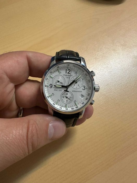 Tissot PRC 200 Chronograph White Dial – Swiss Made – Stare Foarte Bună, Urgent