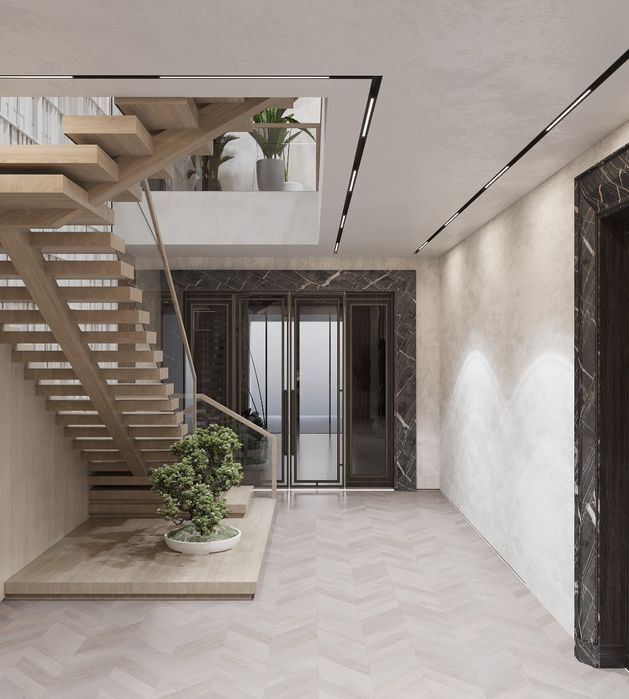 Лестница парящая консольная