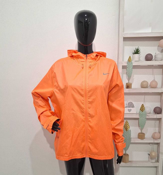 Nike W NK Essential Jacket оригинално дамско яке оранжево с качулка тип ветровка XL