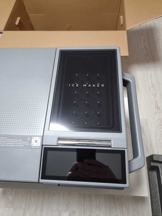 Frigider auto EcoFlow Glacier, Dual Zone, 38L, cuburi de gheata, WiFi