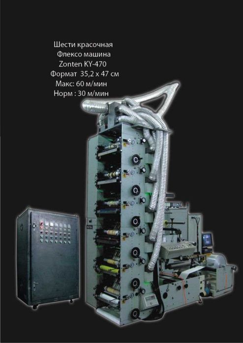 Продается комплект оборудовании Флексографической печати.