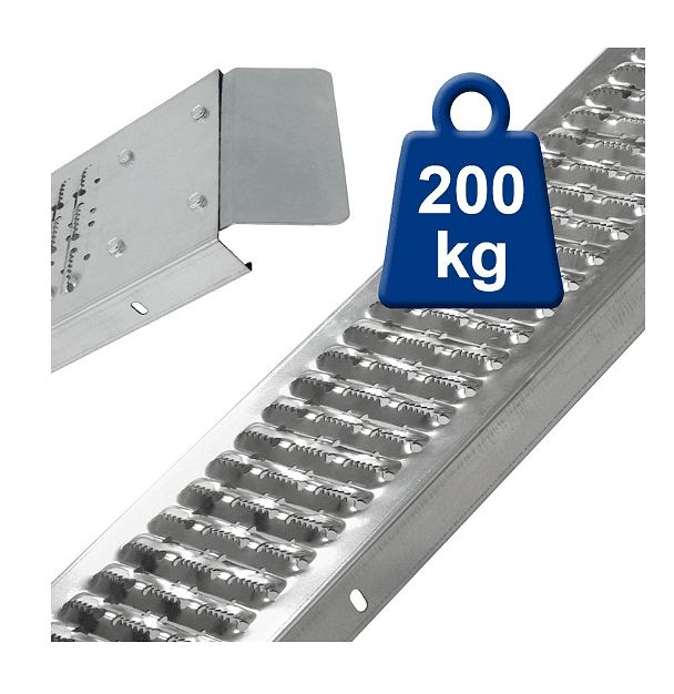 Сгъваема двойна метална рампа рампи 400кг за атв бъги