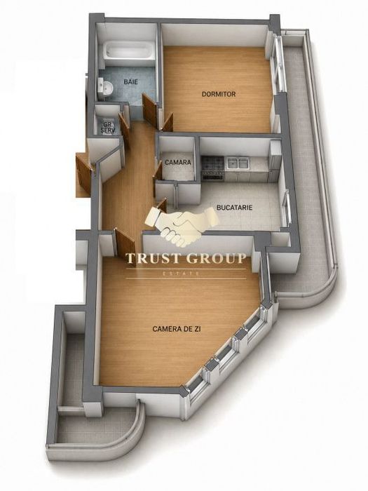 Apartament 2 camere | Dorobanti | Decomandat | 52 mp utili