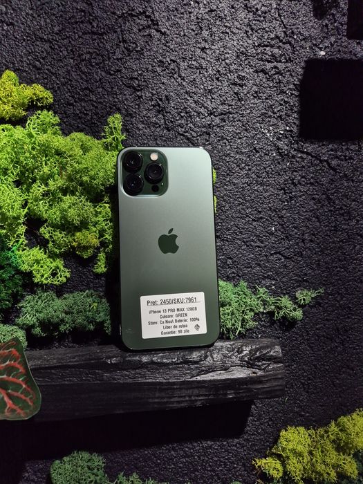 iPhone 13 Pro Max 128gb Green Neverlocked Bat 100%/Fact+Garantie