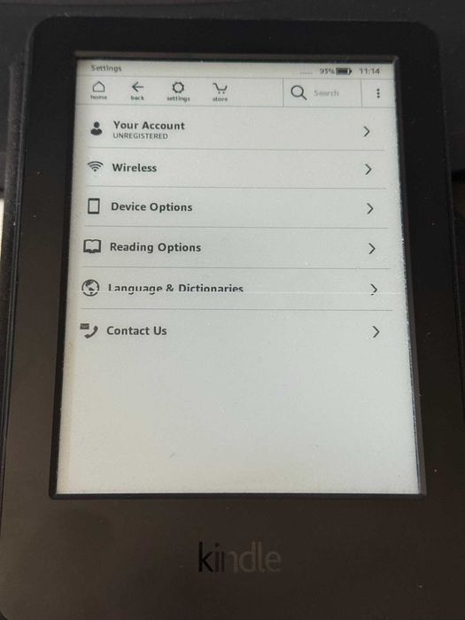 Amazon Kindle 7th Generation електронна книга ebook ( бяла хоризонтална черта) touchscreen 4GB WiFi
