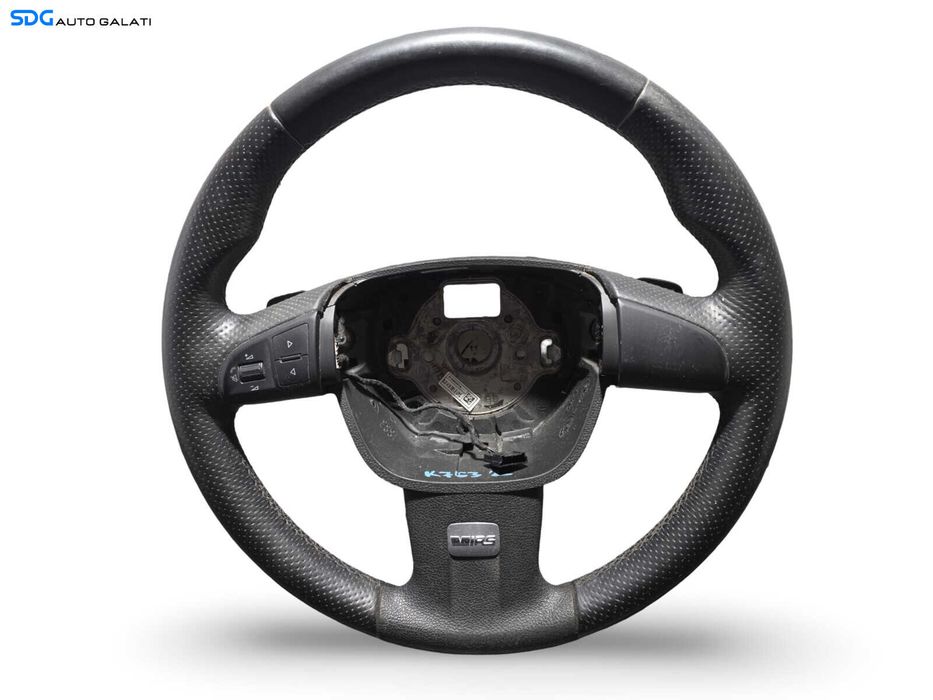 Volan Piele Perforata 3 Spite VRS cu Comenzi si Padele FARA Airbag Skoda Fabia 2 VRS Facelift 2010 - 2014 Cod 5J0419091E [K7632]