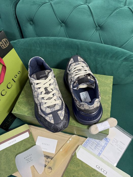 Adidasi Gucci Rhyton piele naturala 100% Full Box colectie noua