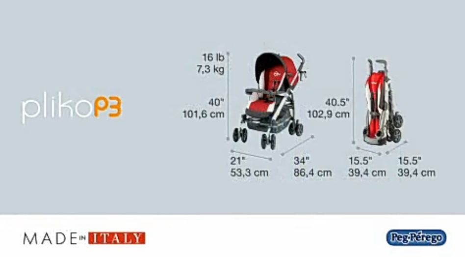 Много лека количка Peg Perego Pliko P3 On Track