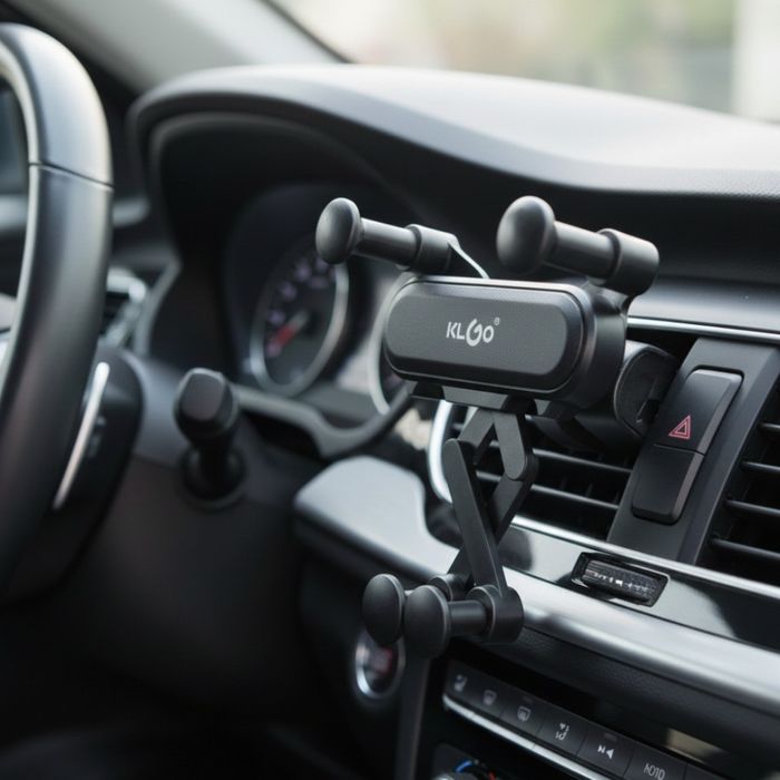 Гравитационна стойка за телефон за кола KLGO Z19 – 360° въртене, монта