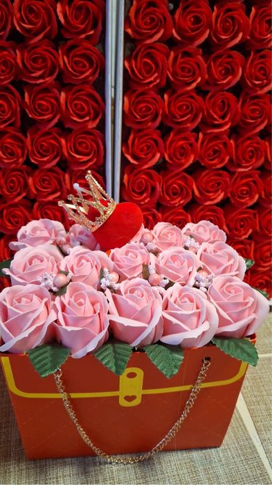 Buchete cu trandafiri din sapun