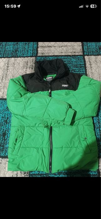 Geaca Puffer Snipes originala – Verde/Negru – Stare impecabila