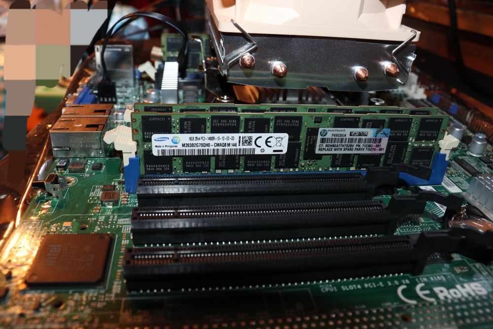 Kit Ws/Server Placa de baza SuperMicro X9SRI-F + Xeon E5-2695 V2 12Cores 2.4/3.2GHz + 64Gb DDR3 1866MHz + Bonus Cooler 4Copper Heatpipes 4p pwm