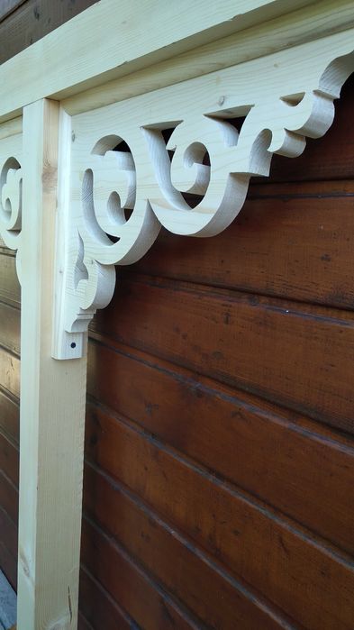 Ornament coltar pt. terasa foisor filigorie, la imbinare stalp grinda