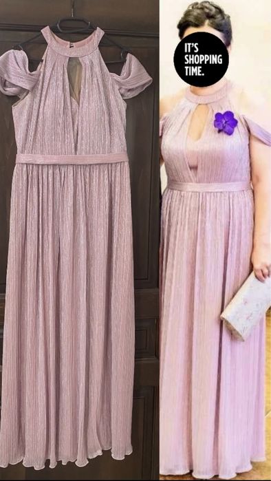 Rochie de seara roz marime 44