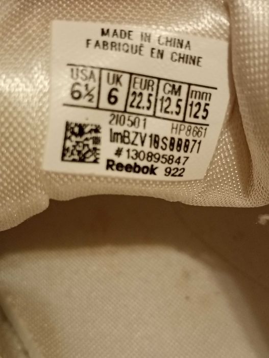 Adidași Reebok de copii nr.22,5