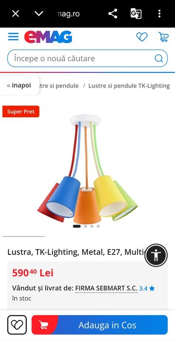Corp iluminat colorat