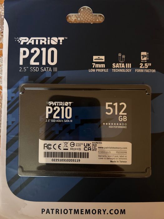 Диск SSD 512 GB с гаранция