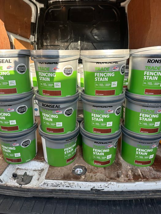 RONSEAL качествена боя за дървени огради или дърво 5л. Fencing stain