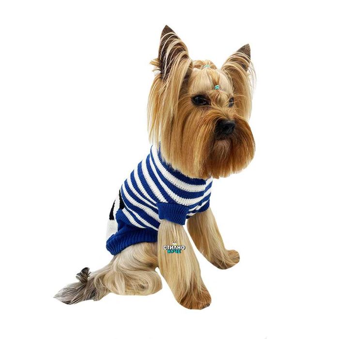 Пуловер за куче Плетена кучешка дреха Плетена дреха за домашен любимец