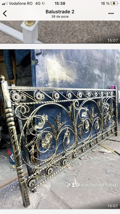 Balustrada din fier forjat