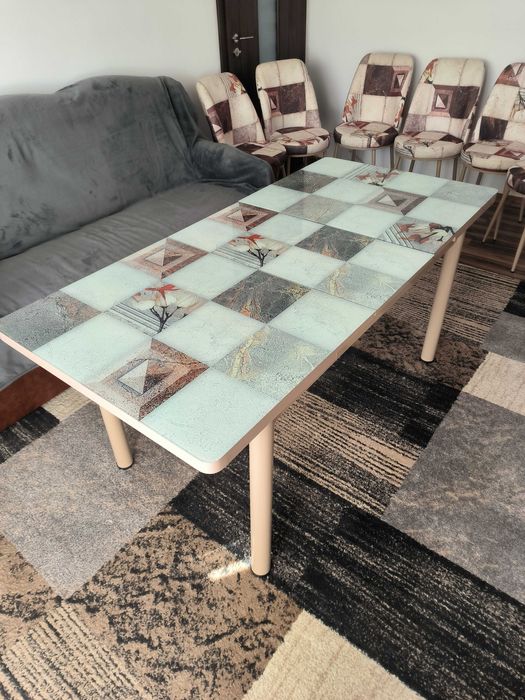 Masa living room (6 scaune incluse)