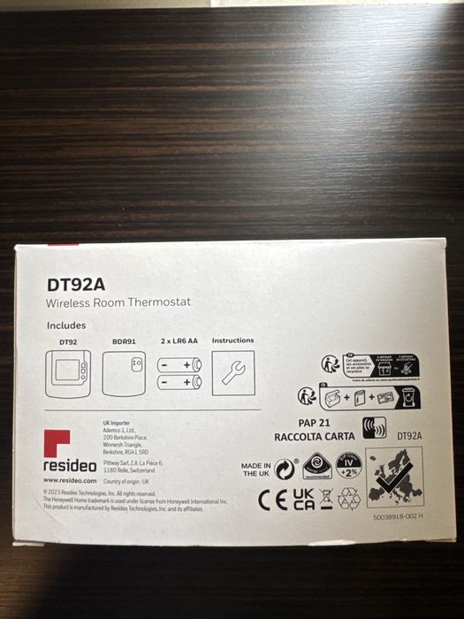 Termostat fara fir Honeywell wireless