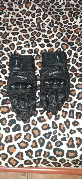 Manusi piele ixs cube S protectii hard impecabile moto motocicleta