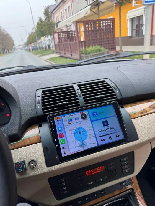 Navigatie GPS Android Dedicata BMW Seria 5 E39 X5 E53 - QLed CarPlay
