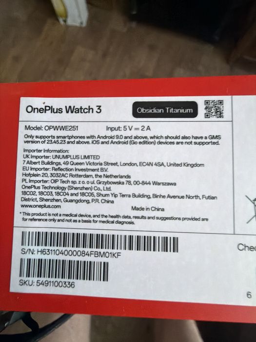 OnePlus Watch 3 продам. Почти новые.