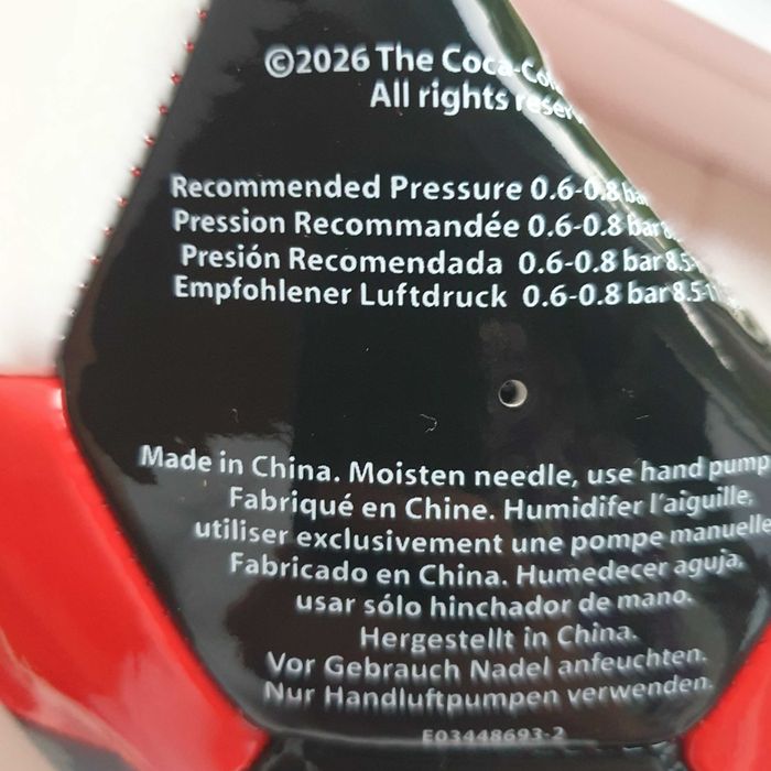 Minge de fotbal coca cola