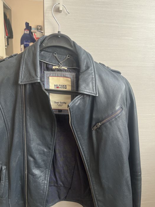 Кожено яке на Tommy  Hilfiger