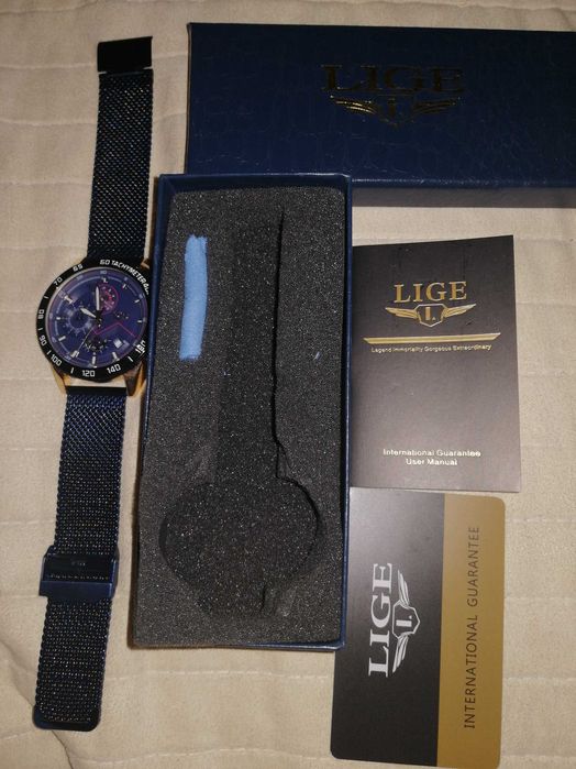 Ceas bărbătesc "LIGE"TACHYMETER: