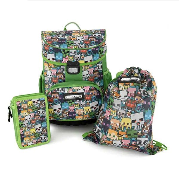 Ученически сет Раница Minecraft Ergonomic - 3 части