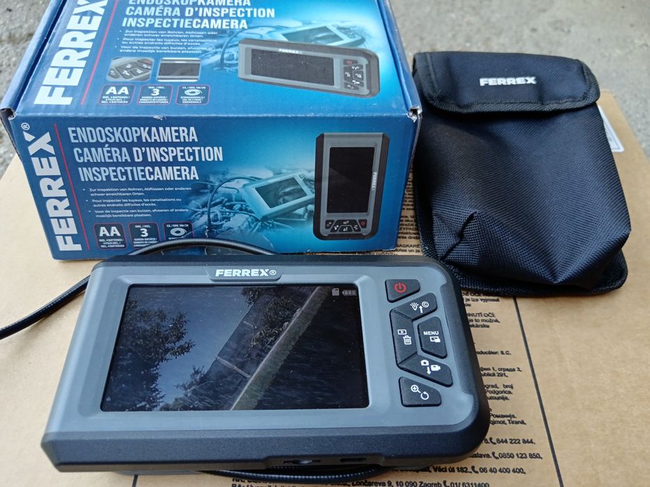 Camera endoscopica FERREX, NOUĂ, in cutie, slot de card și accesorii