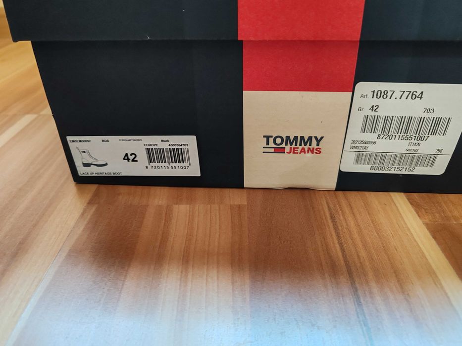 TOMMY JEANS Боти с връзки