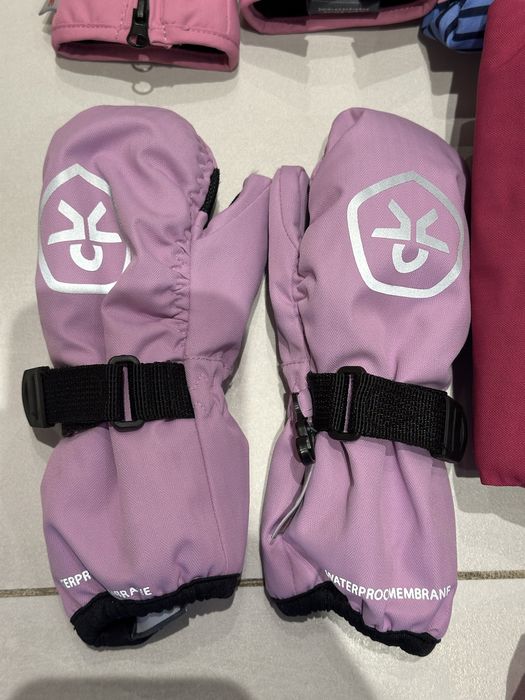 Детски дрехи за ски - яке, грейка (гащеризон), ръкавици