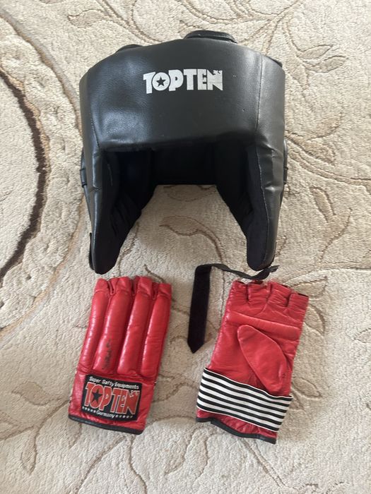 Продам шлем боксерский и перчатки